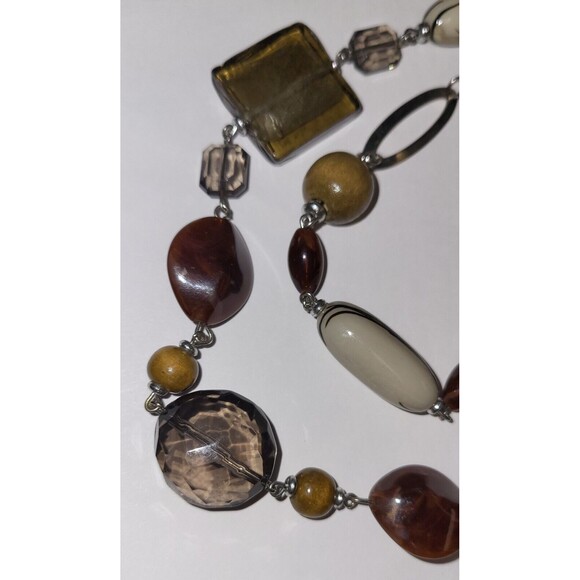 Premier Designs  SABLE 2-Strand Necklace in Earth Tones - Picture 2 of 4
